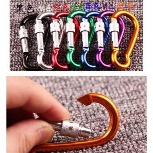 Scuba Diving Gourd Shaped Multifunctional Aluminum Alloy Carabiner Handing Clip Lock Hanging Buckle Secure Lock Carabiner