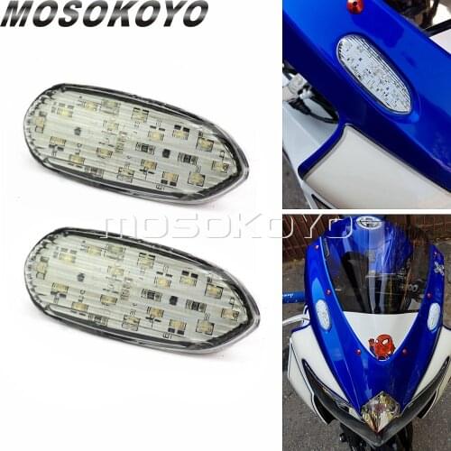 Motorcycle LED Turn Signal Light Flush Mount Indicator Flasher for Suzuki GSX-R GSXR 600 750 1000 GSXR600 GSXR750 GSXR1000 06-16