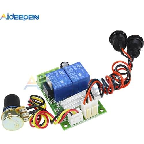 DC 6-24V 3A 21kHz PWM DC Motor Speed Regulator Controller Adjustable Speed Control Reversible Switch Relay Module 12V 24V 1203BS