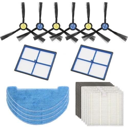 Robot Vacuum Cleaner Filter for ilife V8S X750 X785 V80 Side Brush MopRobotic Vacuum Cleaner Parts Accessories cleaner Parts