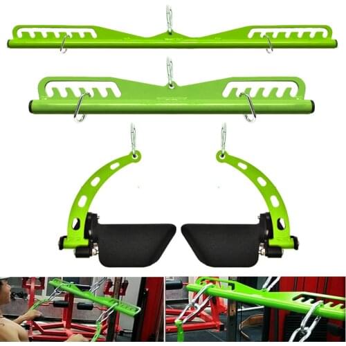 Lat Pull Down Grips Handle Fitness T-bar V-bar Biceps Triceps Back Blaster Strength Training Home Gym Rowing Machine Attachments
