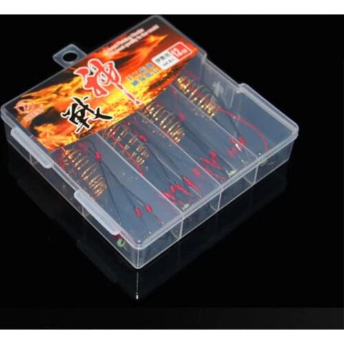 DYGYGYFZ 4Pcs/Lot Explosion Fishing Hook 6#-13# Fishing Lure Bait Trap Feeder Cage Fishing Hook with Stainless Steel Springs