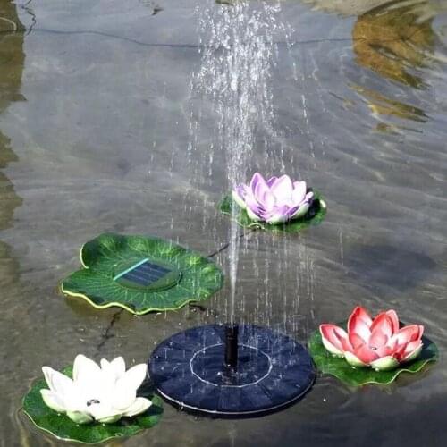 Solar Powered Mini Water Fountain Pool Pond Floating for Bird Bath Patio Landscape Outdoor Garden Decoration