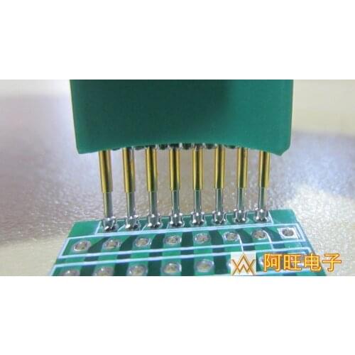 Burning Pin Test Debug Download Pitch 2.0mm-8P 80mil Pogo Pin Probe 8 Pin Handheld