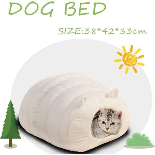 Pet Products Kennels for Dog Semi Closed Pet Bed for Cat Comfortable Puppy Bed Cat House Cute Cat Cushion Sphinxes Small Dog Bed