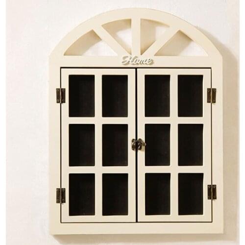 Room decoration rustic home decor Mediterranean chalkboard false window wall decoration Room study idyllic wind decoration