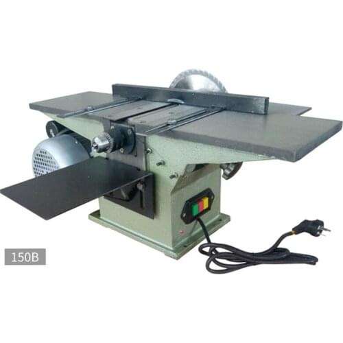 Three In One Woodworking Planer 220V High Power Desktop Multifunctional Wood Cutting Drilling Planing Woodworking Equipment
