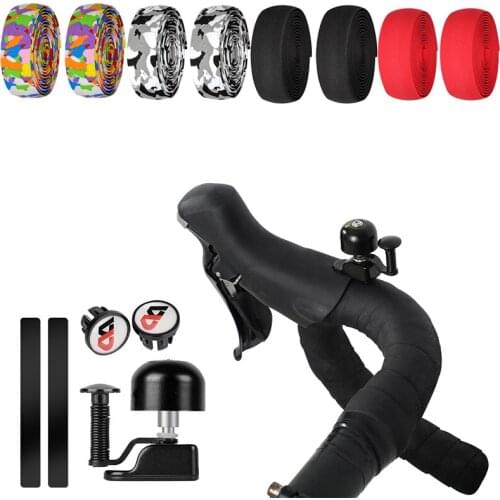 Cycling Handle Strap Warning Alarm Bell Ring Horn EVA Adhesive Handle Bar Tape Riding Equipment