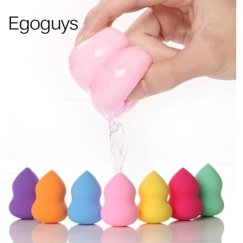 1PC Multicolor Cosmetic Puff Dry Wet Use Gourd Sponge Powder Puff Foundation Concealer Cream Mixer Beauty Makeup Face Care Tools