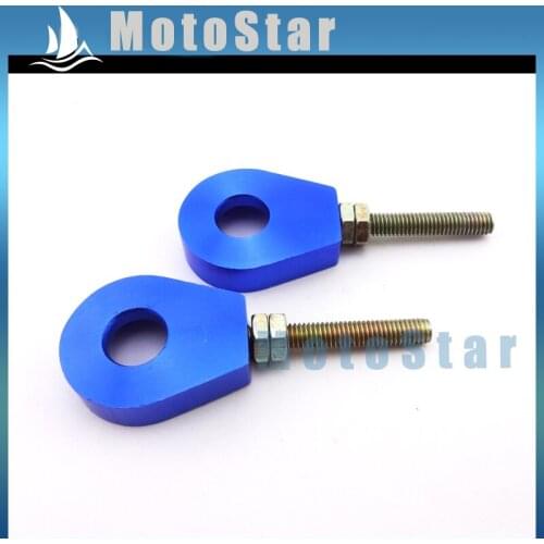 12mm Chain Adjuster Tensioner Blue Alex Block For Motorcycle Pit Dirt Motor Bike SSR Thumpstar Lifan Stomp Pitsterpro 50cc-160cc