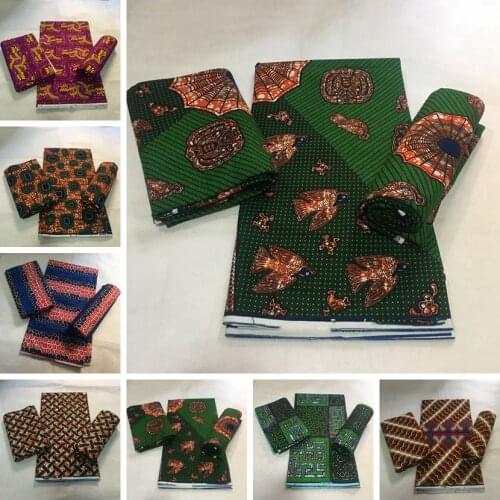 High Quality African real Wax Veritable African Real Guaranteed print Wax Veritable Wax 6Yards For Ankara Women Dress 2021