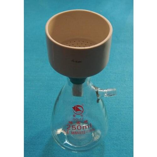 250ml,Filtration Buchner Funnel Kit,With Heavy Wall Glass Flask,Laboratory Chemistry Glassware