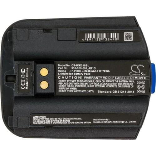 Cameron Sino 2400mAh battery for INTERMEC CK30 CK31 CK32 318-020-001 AB1G BarCode, Scanner Battery