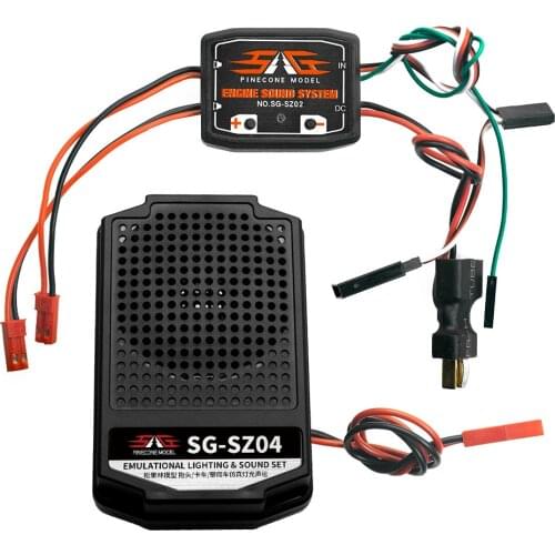 Audio Simulation Sound RC Car Sound ESS Engine Sound Set SG-SZ02 with 2 Inch Loudspeaker for RC Climbing Car Army Truck Trailer