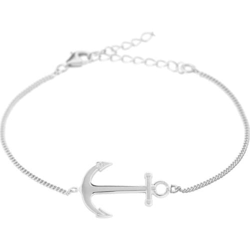 Runda 2020 Summer Anchor Charms Bracelet for Women Stainless Steel Fashion Bracelets Jewellery