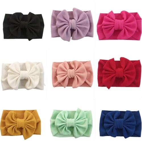 9colors Baby Girls Messy Bows Turban Headbands,Top Knots Kids Girls Fabric Head Wraps,One Size Fit Most Hair Accessories