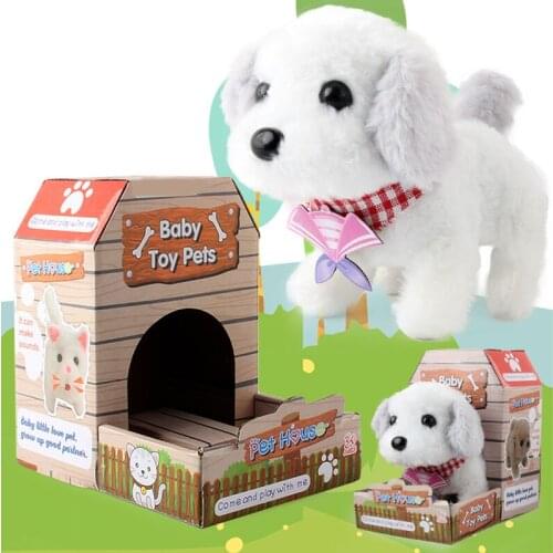 Children Electric Toy Dog/Rabbit Plush Toy Bark Walking Intelligent Robot Toy M09