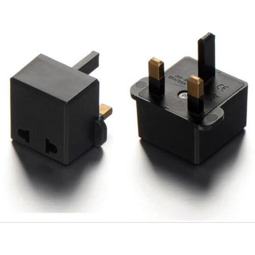 European Euro EU US 2 Pin To UK 3Pin Plug Adapter Power Socket Travel Charger Adapter Converter Wall Charger Convert