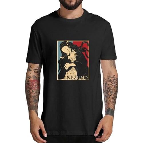 Cartoons Anime Demon Slayer Print T Shirt Kamado Tanjirou Summer Harajuku Hip Hop Casual Short Sleeve Loose Tops Tees Unisex