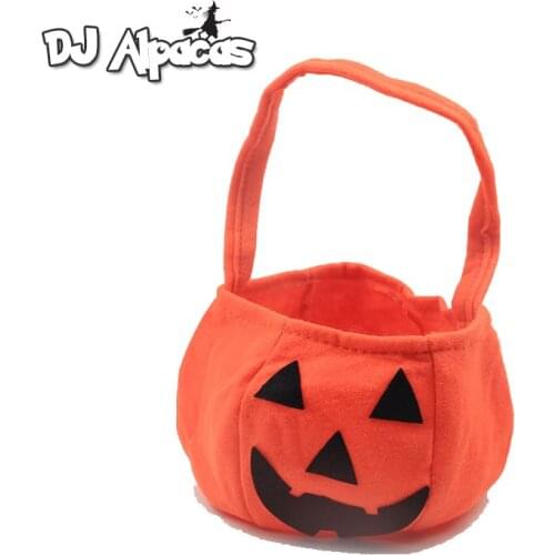 Halloween Foldable Pumpkin Jack Lantern Bag Candy Gift Portable Basket Treat or Trick Decoration Bag