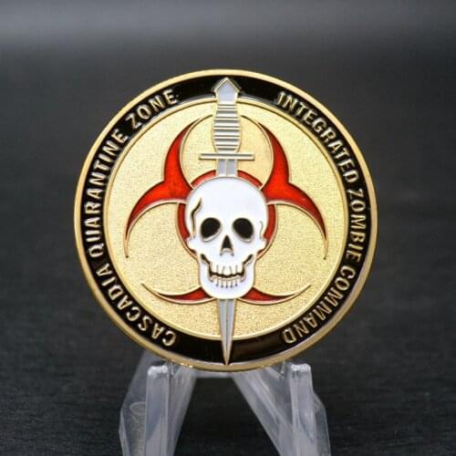 Zombie Eradication Excellence Containment Command Cascadia Quarantine Zone Challenge Coin Commemorative coin collection