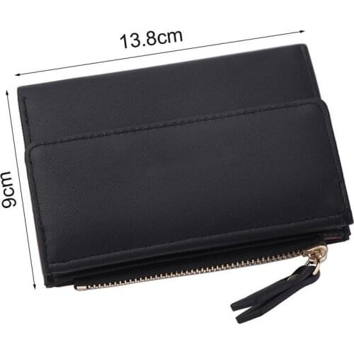 Fashion Women Bi-Fold Short Wallet Large Capacity Clutch Multi-slot Card Handbag