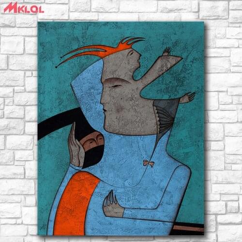 Large size wall art Mihail Chemiakin Portrait of Njinsky, 1993 Canvas Painting For Living Room Home Decoration Oil Painting