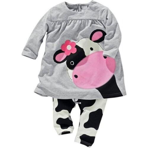 Baby Boy Clothes Children Sets Girls Sleepwear Long Sleeve T-Shirts+Trousers Underwear Leisure Wear Kids Pajamas