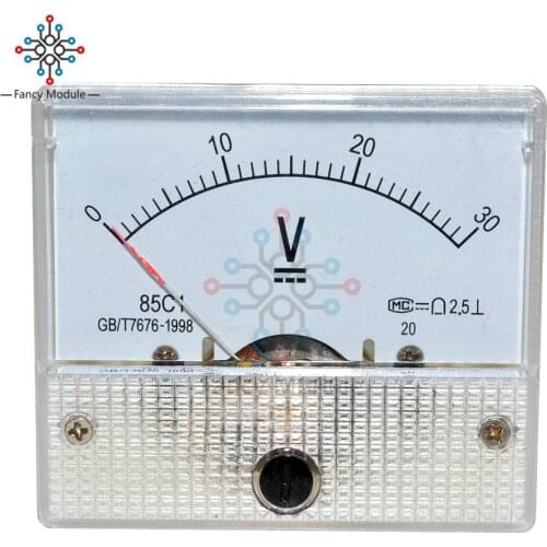 Professional DC 0-30/0-50V Analog Volt Panel Voltage Meter Voltmeter Gauge