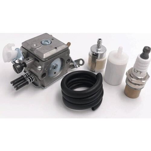 HUNDURE Carburetor Fuel Filter Hose Spark Plug Kit Fit HUSQVARNA 372 371 365 362 Gas Chainsaw Replace Parts 503470501 503627701