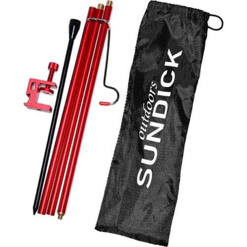 Sundick Detachable Lantern Stand Lamp Tripod Lantern hanger Camping Lamp Bracket Lamp Holder Portable Camping Accessory w/ Nail