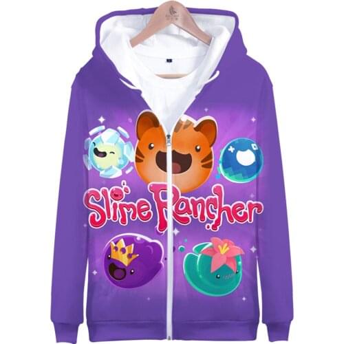 Anime Slime Rancher Hoodie 3D Zipper Sweatshirt Women/Men Long Sleeve Harajuku Streetwear Simulation Game Fashion Clothes Tops