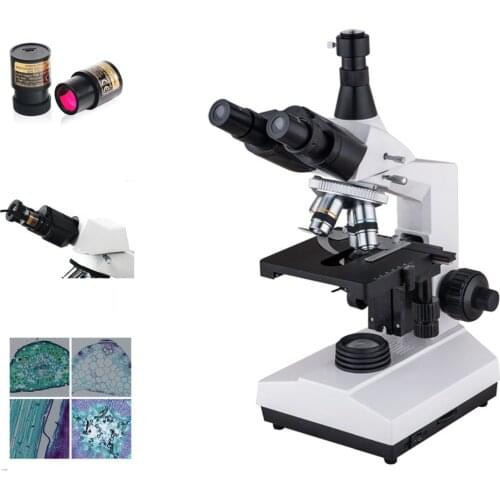 XP804 Trinocular Biological Microscope Student with 5M Scmos Eyepiece Camera
