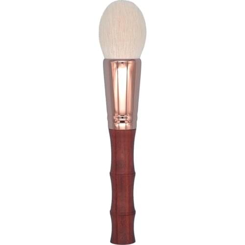 Y01 Professional Handmade Makeup Brush Soft Saibikoho Goat Hair Round Face Powder Brush Red Sandalwood Handle Make Up Brushes