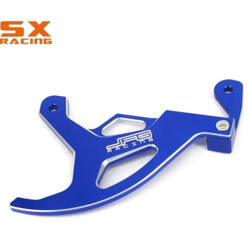Motorcycle CNC Blue Guard Rear Brake Disc Rotor Protector Cover For YAMAHA YZ125 YZ250 YZ 250F 450F YZ125X YZ250X WR250F WR450F