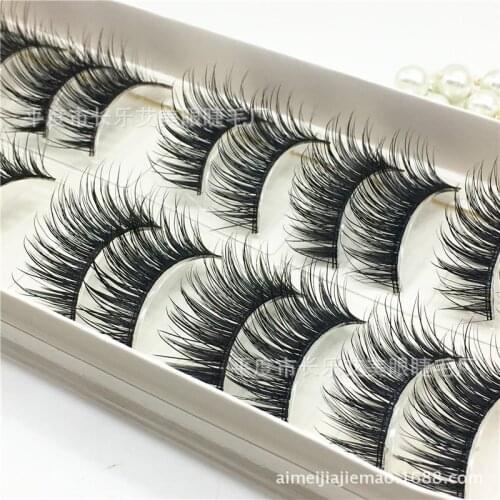 10 Pairs of Masqueraded Eyelashes with Thick Curling Make-up on Stage Are Easy to Lengthen Handmade Lashes Maquiagem Faux Mink