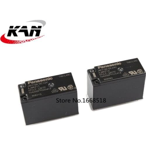 10Pcs/lot 100% new original relays JW1FSN-DC12V / JW1FSN-DC24V AJW4211 / AJW4212 JW1FSN DC12V / 24V 5pin 10A / 250VAC Relay Base