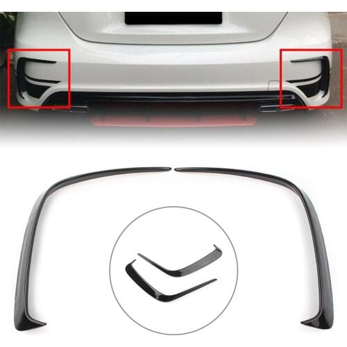 2X Auto ABS Rear Bumper Air Vent Trim For Mercedes Benz W176 A-Class A200 A250 Sport Bumper 2013 2014 2015 2016 2017 2018