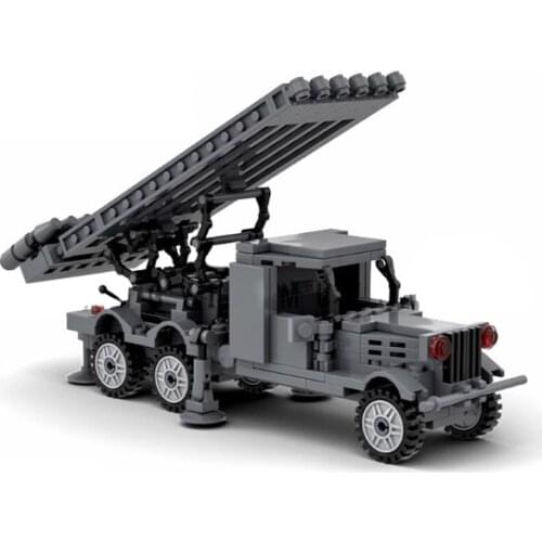 328Pcs DIY Creative Building Blocks Tank Armored Vehicle Toy Simulation Tank Puzzle Model Toys Kit - Katyusha Rocket Launcher