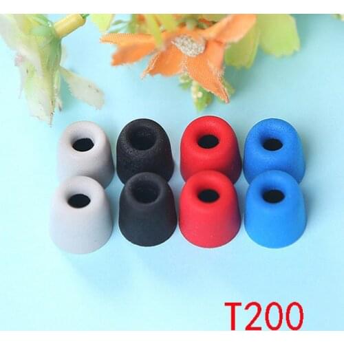 4 pairs Comply T200 M Earphone tips Memory Foam Sponge ear pads for headphones 4.0mm Caliber C set Earplugs Cotton