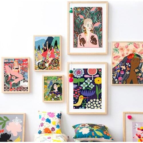 5D diamond painting colorful abstract fashion Moroccan girl diamond embroidery art cross stitch kit mosaic home decoration art