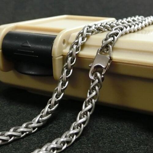 Anti-Sensitive 99.9 Pure Titanium Chain Hip Hop Stylish Japan and South Korea Necklace, Casual Hipster Punk Personality