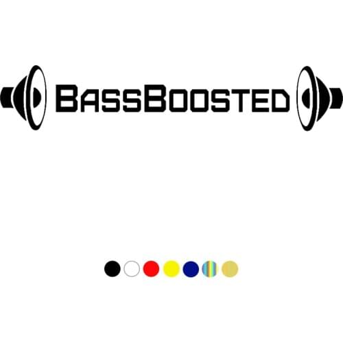 CS-692# BASSBOOSTED funny car sticker vinyl decal white/black for auto car stickers styling car decoration choose size