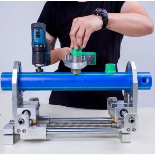 Pipe holder for ppr socket fusion welding machine hanging in the air