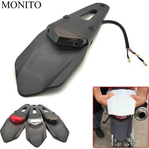 For HONDA CRM250R CRF250L CRF250M CRF1000L CRF 250L 250M Motorcycle Dirt Bike Rear Fender Brake Stop TailLight 12 LED Tail Light