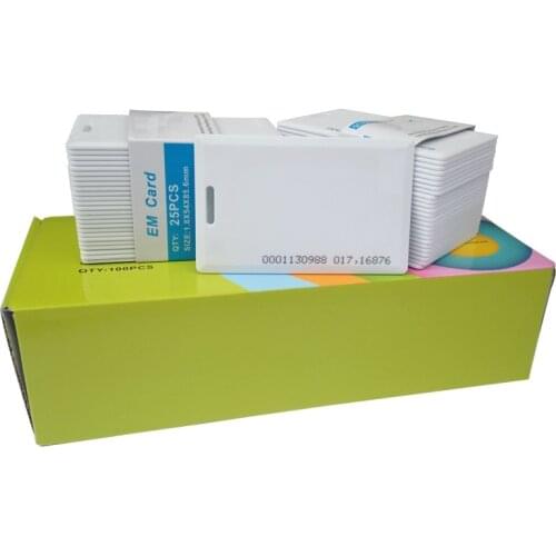 100pcs EM/ID Thick Card 125KHZ card EM4100 RFID Card Access Control System card High-quality