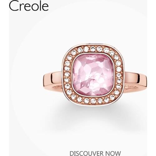 The Solitaire Ring Pink,2019 925 Sterling Silver Bohemia Fashion Jewelry Particularly Glamorous Gift For Women Men