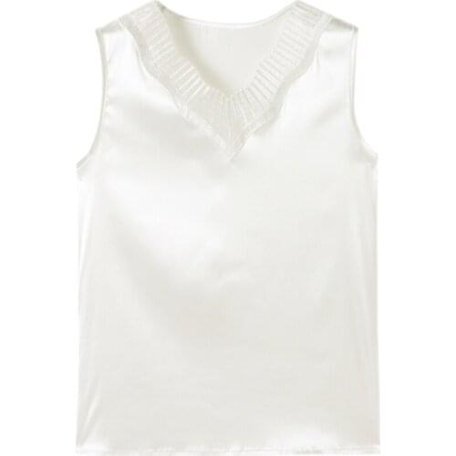 Lace Patchwork Plus Size 5XL Womens Pullovers 2021 Summer Sexy V-Neck Sleeveless Female Tees Office Lady Hollow Out Tops KE1031