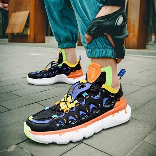 New Colorful Men Hip Hop Shoes Breathable Fashion Mens Designer Sneakers Comfortable Chunky Man Casual Shoes zapatillas hombre