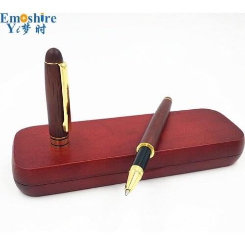 New Manufacturers Supply Signature Pen With Wood Pencil Box Ballpoint Pen Wholesale Custom Beautifully Wedding Gifts P185